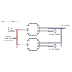 DALI AC TRIAC dimeris reguliatorius PUSH-DIM 150-360W 220V - Image 4