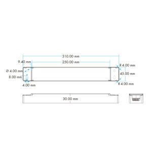 RF valdomas 150W 24V pritemdomas maitinimo šaltinis su PUSH-DIM funkcija - Image 4