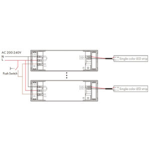 RF valdomas 75W 24V pritemdomas maitinimo šaltinis su PUSH-DIM funkcija - Image 5