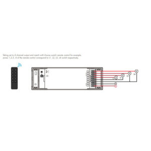 4 kanalų 230V valdiklis SS-4(WT) skirtas įjungti/išjungti + WIFI veikia su TUYA ir SMARTLIFE - Image 4