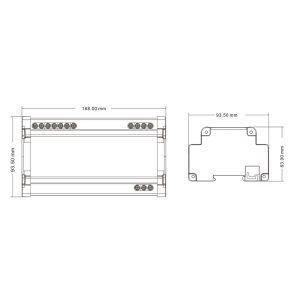 OLED kintamosios srovės (AC) TRIAC valdiklis-dimeris SK1 DALI, DMX512, 1-10V, RF2.4GHz, Push-DIM ir ratukas - Image 4